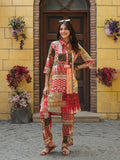 Women Multi Ethnic Motifs Printed Pure Cotton Kurta With Printed Trouser