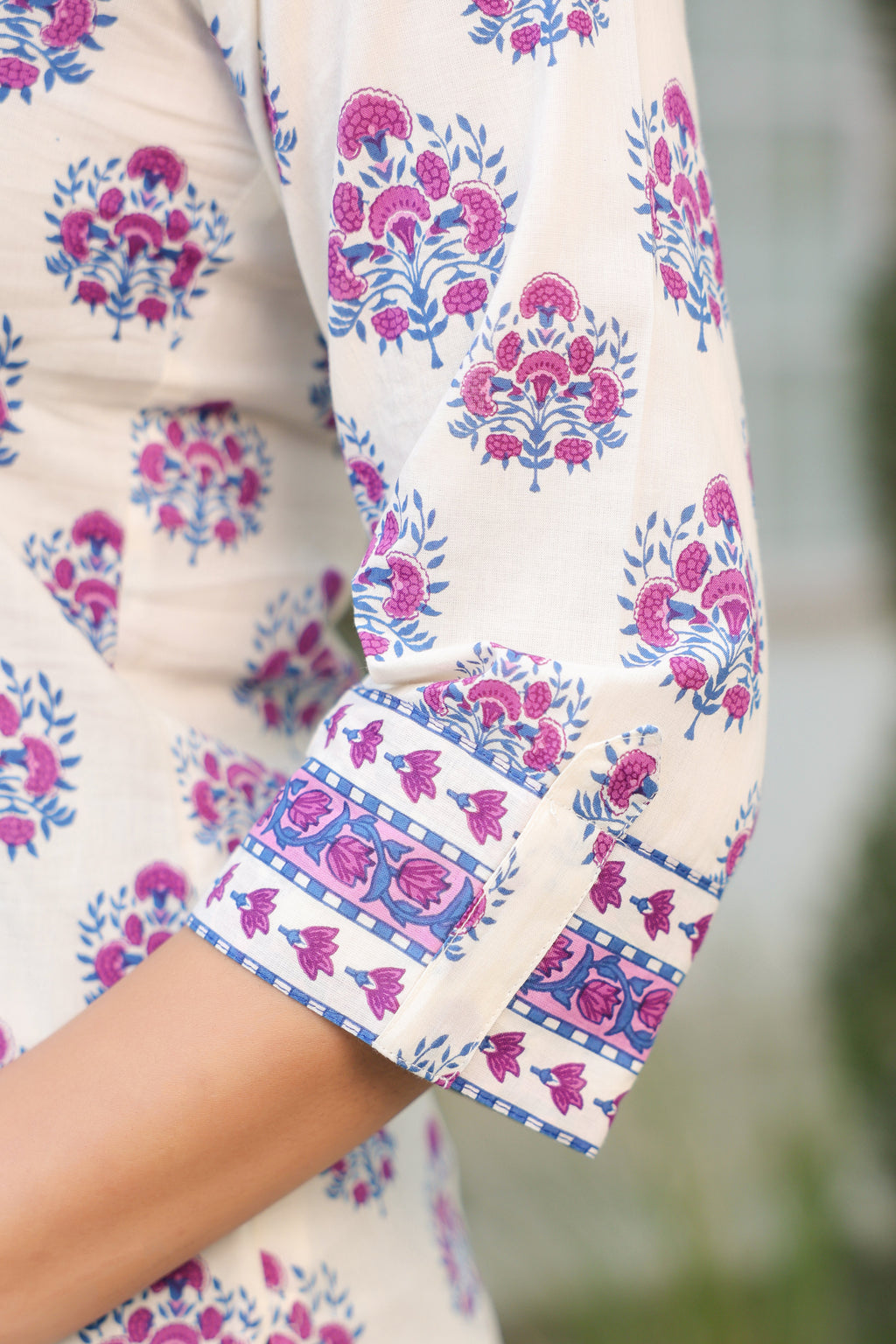 Ethnic Motifs Printed Round Neck Pure Cotton Top