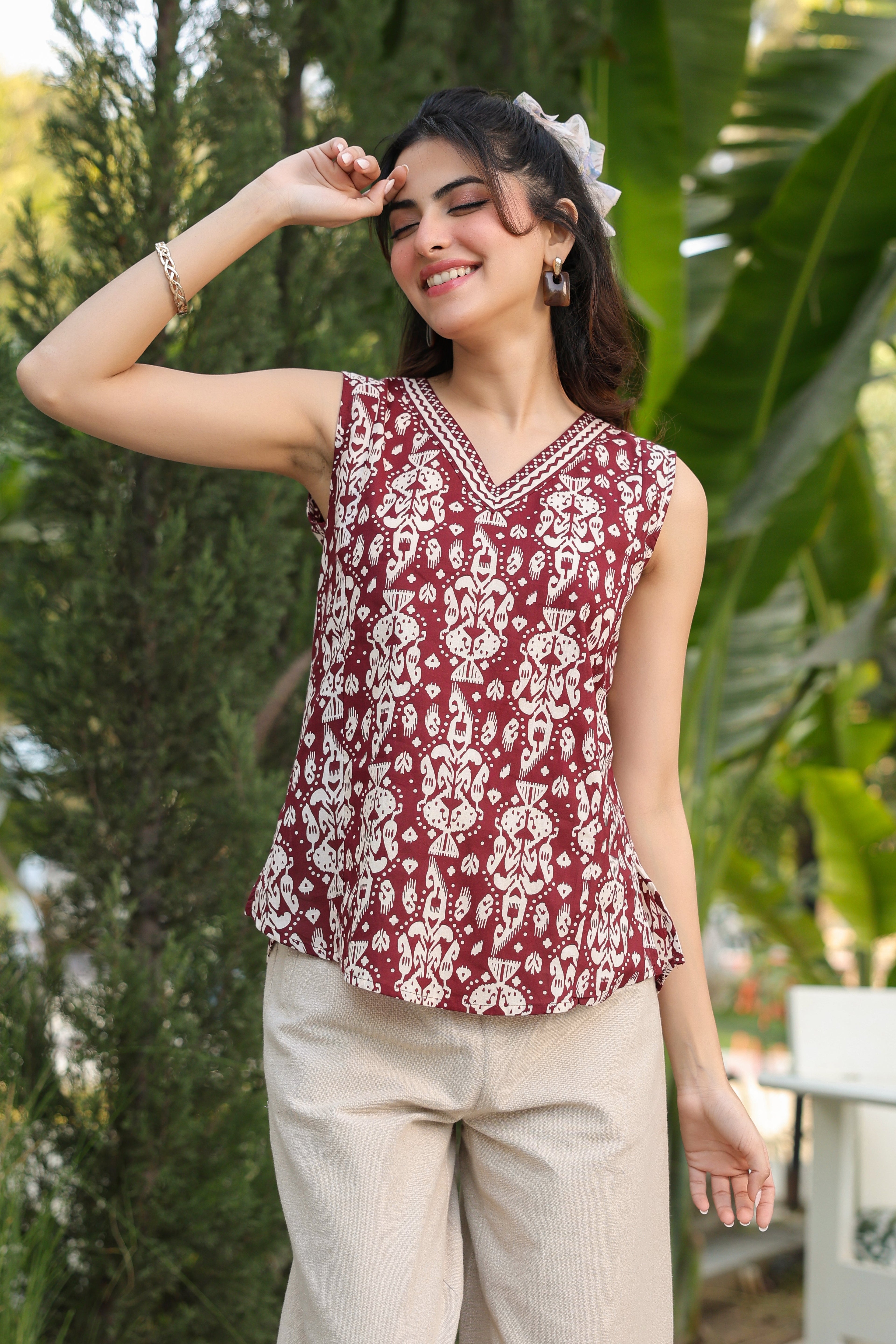 Print Cotton Top