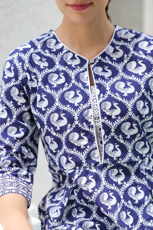 Ethnic Motifs Printed Pure Cotton Kurti