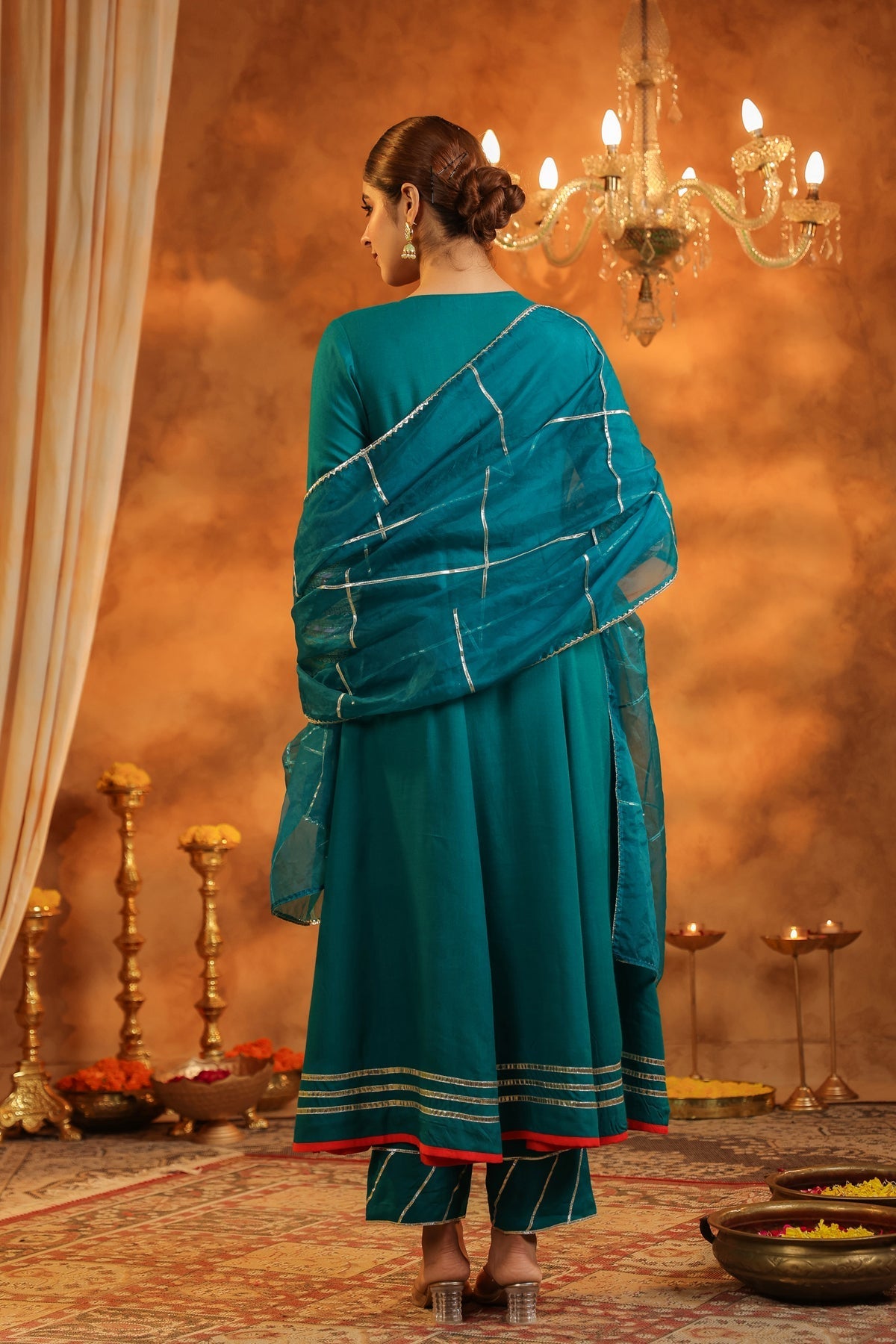 Women Regular Gotta Patti Kurta with Trousers & Dupatta