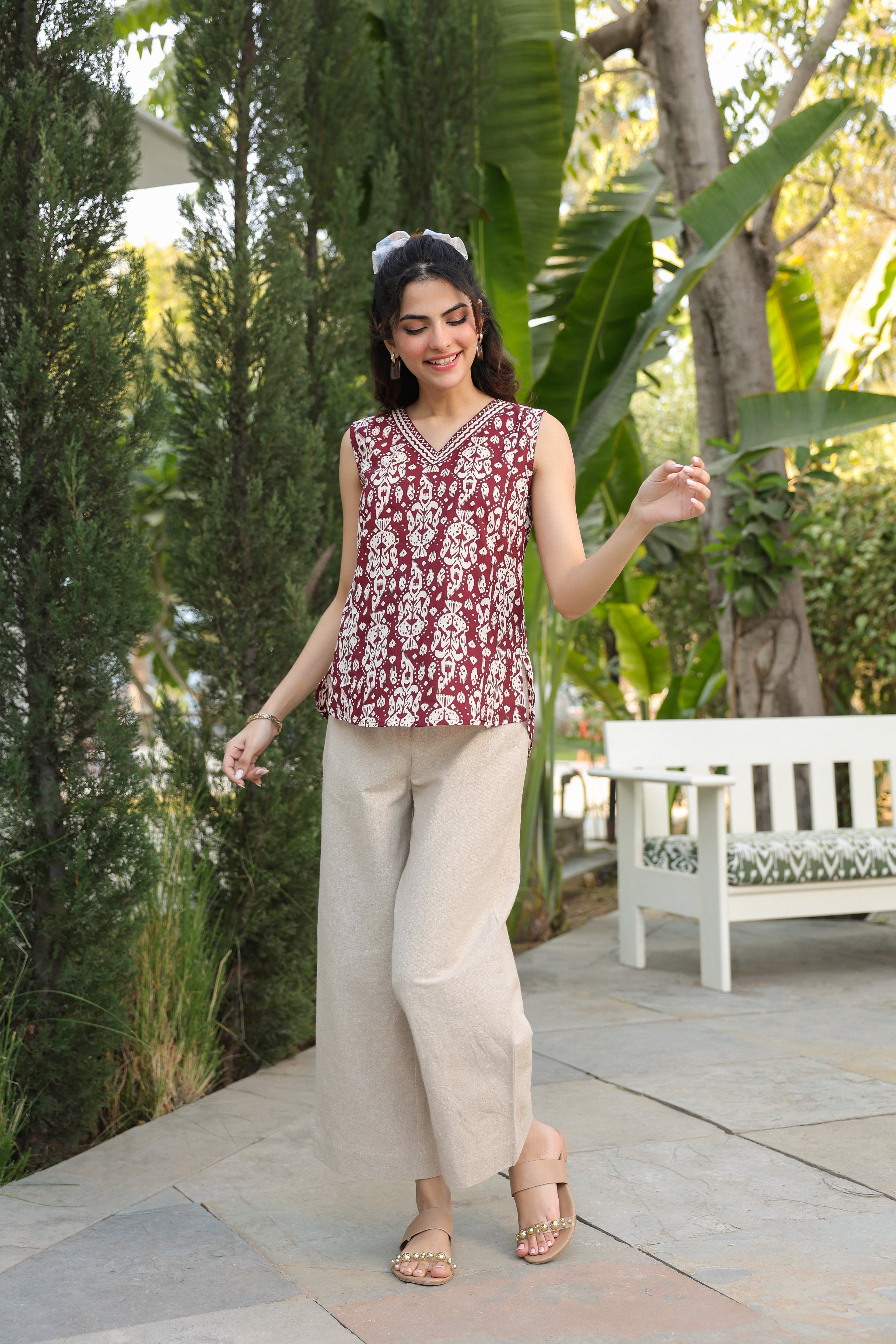 Print Cotton Top