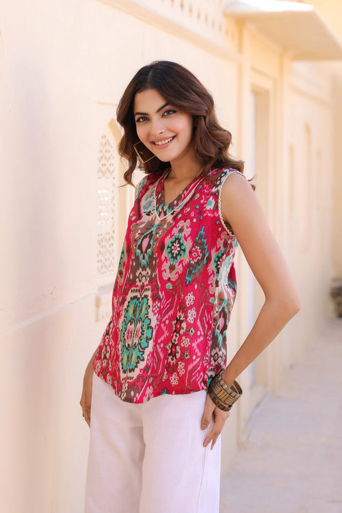 Ethnic Motif Printed Top